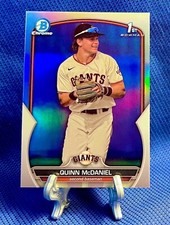 QUINN MCDANIEL 1ST BOWMAN REFRACTOR 2023 Bowman Draft Chrome #BDC-136