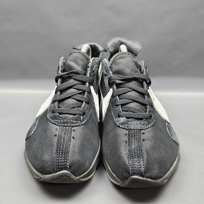 Nike Moon Racer Mens Running Shoes Size 9 Black Gray White Low Top