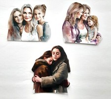 3D UPick Mother Daughter Sister Hugging Love Scrapbook Card Embellishment 3589