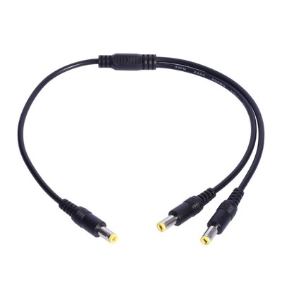 5.5mmx2.1mm Power Supply Splitter Cable Cord, Y Splitter Adapter Wire,2 Way