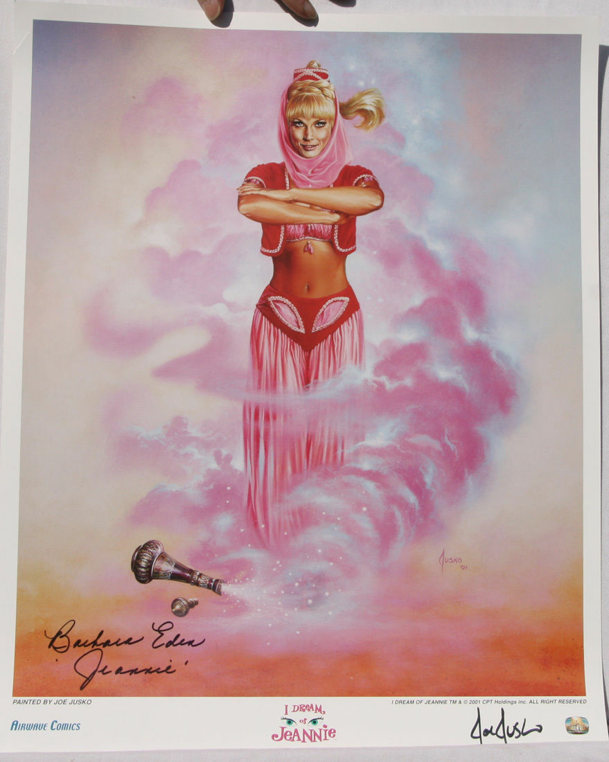 BARBARA EDEN signed print, I DREAM of JEANNIE, NM-, Limited, Joe