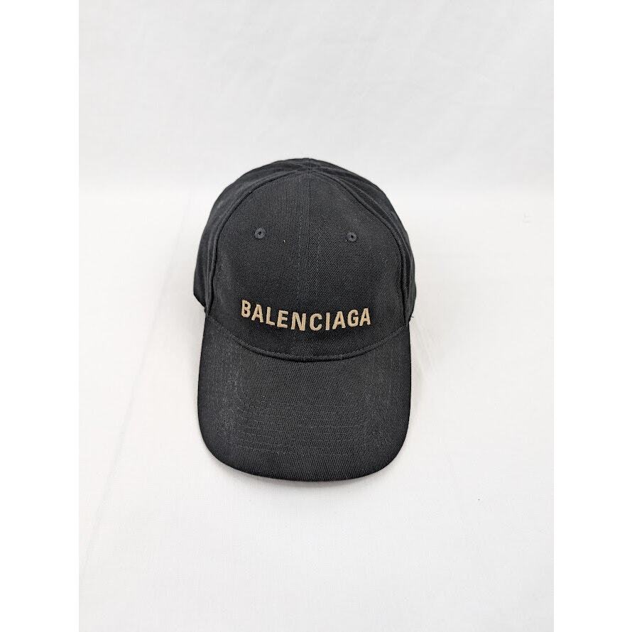 Balenciaga Beige Logo Cap / Hat in Black BNWT Large | eBay