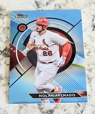2023 Topps Finest Base Sky Blue #42 Nolan Arenado #d/300 Refractor Cardinals