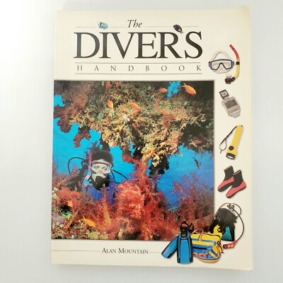 The Diver's Handbook Paperback Book By Alan Mountain Scuba Diving Guide Dive