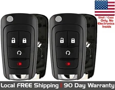 2x New Replacement Key Fob Remote SHELL / CASE For Select Chevrolet & Buick