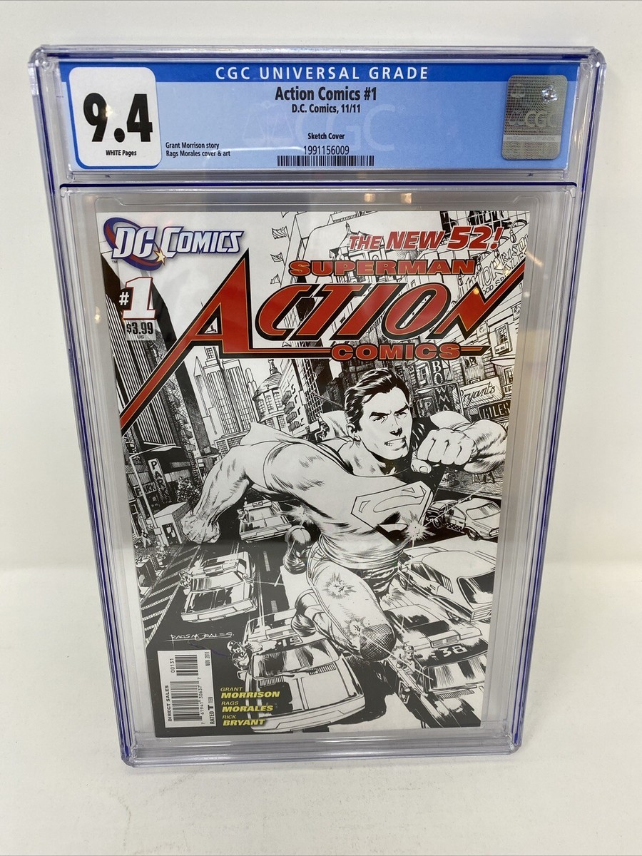 Action Comics DC 2011 New 52 #1 Rags Morales 1:200 Sketch B&W