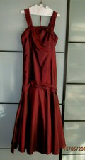 Elegant Vine/Burgundy  Evening Gown with matching evening bag,David's Bridal