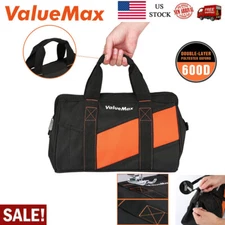 ValueMax Wide Mouth Heavy Duty Tool Bag Storage Bag Tool Organizer w/12Pocket US