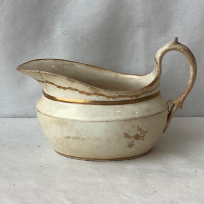 Niedriges ovales Milchkännchen um 1805 Muster 305 - mit Verfärbung