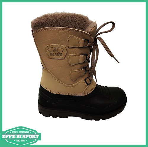 Doposci Olang uomo donna dopo sci in crosta scarpone da montagna colore  sabbia | eBay