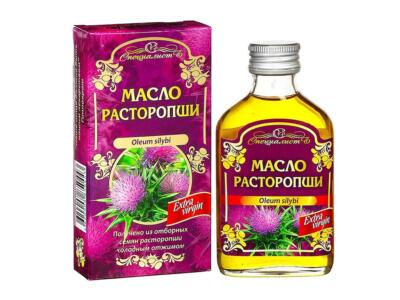 Mariendistelöl kaltgepresst ungefiltert Distelöl Масло расторопши 100 ml