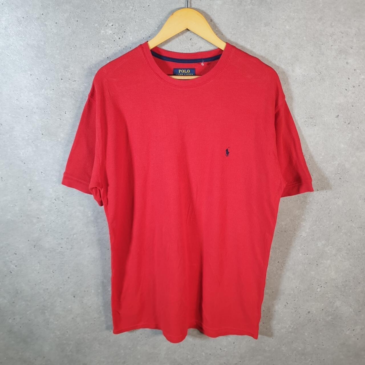 Polo Ralph Lauren vintage uomo XL rosa ricamata vestibilità classica pony