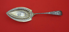 Antique Engraved by J.E. Caldwell Sterling Cake Server FH AS BC w/flower 10 1/4