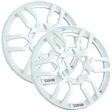 2x DS18 White Universal 6.5" Plastic Speaker Grill 6.5 Inch ABS Protective Cover