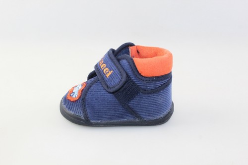 scarpe bambino BALDUCCI 18 EU pantofole blu velluto arancione DH383 | eBay