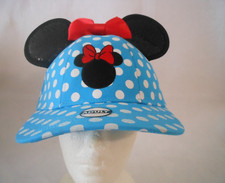 Disney Minnie Mouse Polka Dot Ears  Red Bow Hat Baseball Cap NWOT