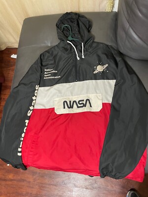 Neon Riot NASA Half Zip Wind Breaker Multicolor XXL Mens