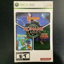 Konami Classics Vol. 1 Microsoft Xbox 360 Instruction Manual Only