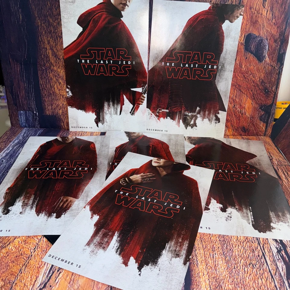 Disney Store Star Wars Force Friday Pósters Los Últimos Jedi Mini Pósters Paquete RARO Foto 2 de 4