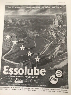 ALTE AUTOWERBUNG ÖLESSO / PARFUM EAU DE COLOGNE COTY 1934