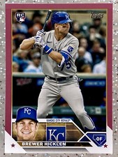 BREWER HICKLEN RC 2023 Topps Update #US37 Mother's Day Pink /50 Royals & Tigers