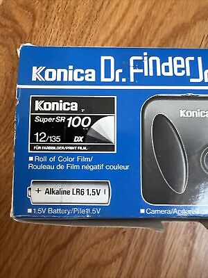 Konica Dr.Finder Jr. EPJ-10 Black Point & Shoot 35mm Film Konica Dr.Finder Jr. EPJ-10 Black Point & Shoot 35mm Film