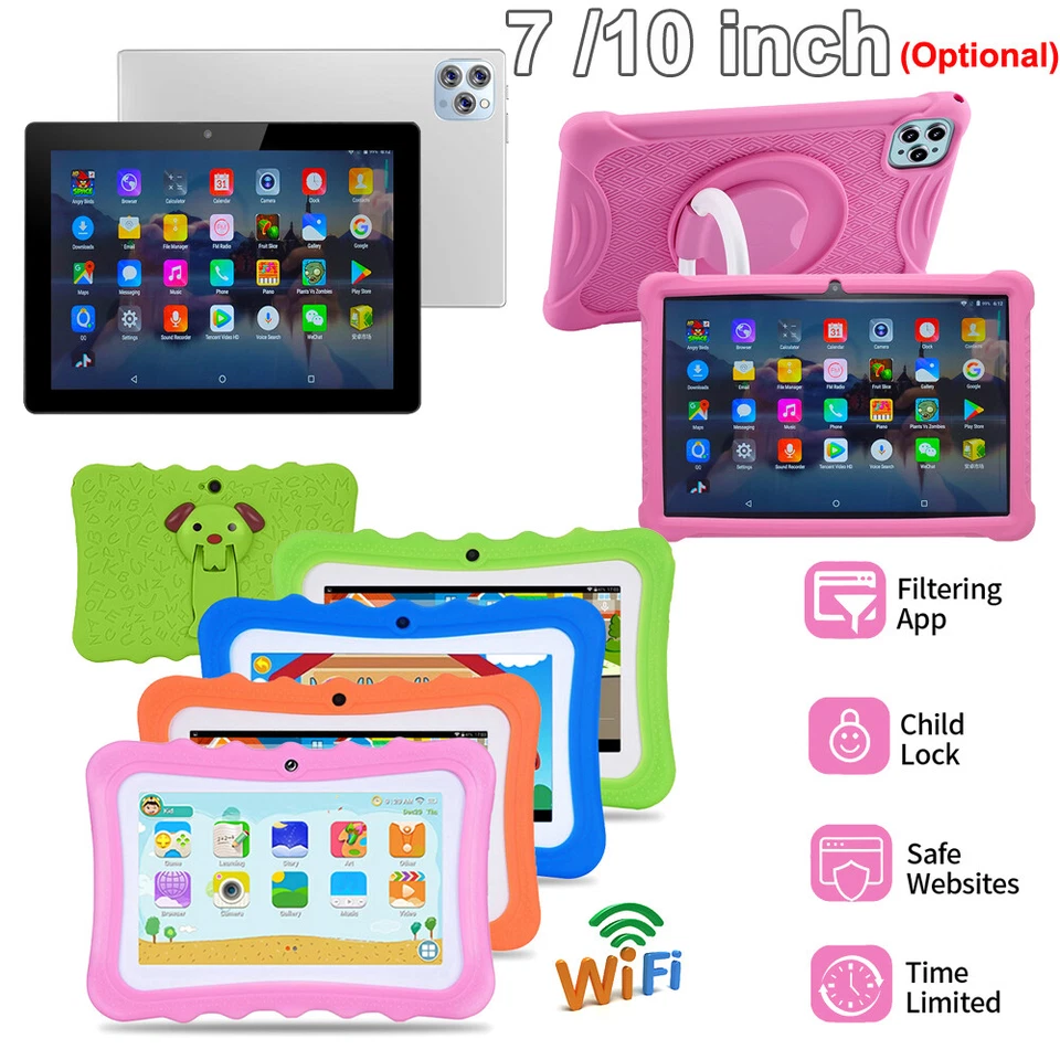 Kids Tablet 7/ 10 inch Android Tablet for Kids 32GB Bluetooth WiFi Dual Camera - Image 2 of 4