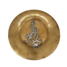 Heintz Metal Shop Sterling on Bronze Art Nouveau Arts & Crafts Plate