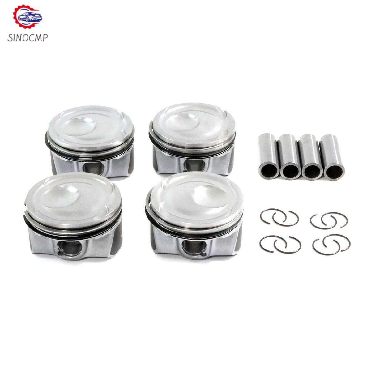 ZDKK 4pcs Piston & Rings Kit For 2017 Focus 2016-2018, Mustang 2015-2018, MKC 2015-2019, Replace OE EJ7Z6108A,EJ7Z6108B,EJ7Z6108C,EJ7Z6108E,EJ7Z6135A - View #9
