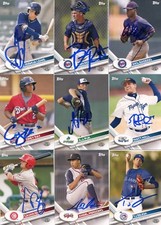 ANGEL PERDOMO SIGNED 2017 TOPPS PRO DEBUT ROOKIE CARD AUTO 