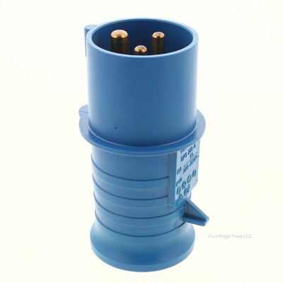 CEWE Blue Pin and Sleeve Connector Plug 16A 220-250V 6H IP44 Bulk CPG216-6