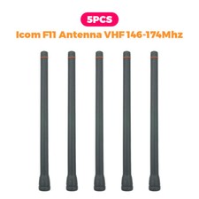 5PC VHF Whip Antenna for Icom IC-F3 F11 F14 F15 F16 F33 F34 F70 Radios FA-SC55V