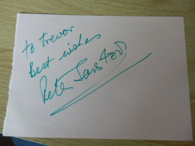 ROBIN  SARSTEDT  - SINGER  /GEOFFREY JOHNSON SMITH -  POLITICIAN  -  AUTOGRAPHS