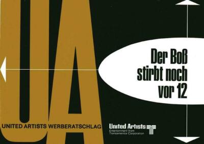 Werberatschlag ''DER BOSS STIRBT NOCH VOR 12'' EA 1971 Ken Clark, Beba Loncar
