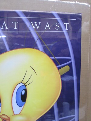 トゥイーティー FWEE AT WAST ポスター51センチ✕41センチ Fwee at Wast Vintage Looney tunes character tweety 1997 poster