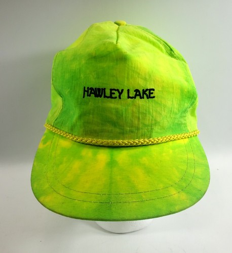 Vintage Hawley Lake Neon Green Snapback 