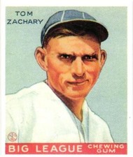 1983 Galasso 1933 Goudey Reprint #91 Tom Zachary