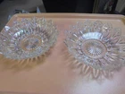Vintage Lot of Two Federal Petal Glass Large Bowls