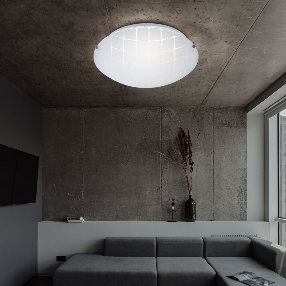 Aiskdan Plafonnier LED Luminaire Salon, Luminaire Plafonnier 24W 2700LM