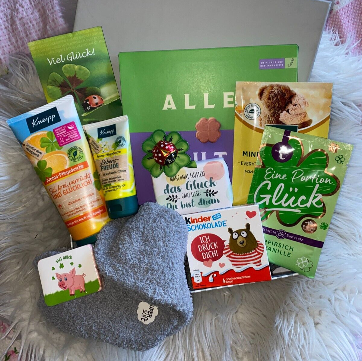 Gute Besserung Geschenk, Genesungsbox, Glücksbox, ALLES WIRD GUT Geschenk