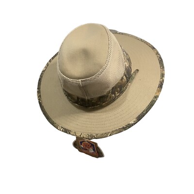 Magellan Hat Sz Large Tan Outdoor Safari Mesh Vents Sun Fishing Camping Bucket