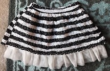 Girls Place est 1989 Size 8 Striped Flare Skirt Special Occasion Lace Tulle