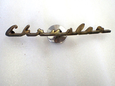 Original 1954 Chrysler Grille Emblem Script | eBay