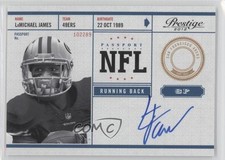 2012 Playoff Prestige NFL Passport Signatures LaMichael James #23 Auto 0o9