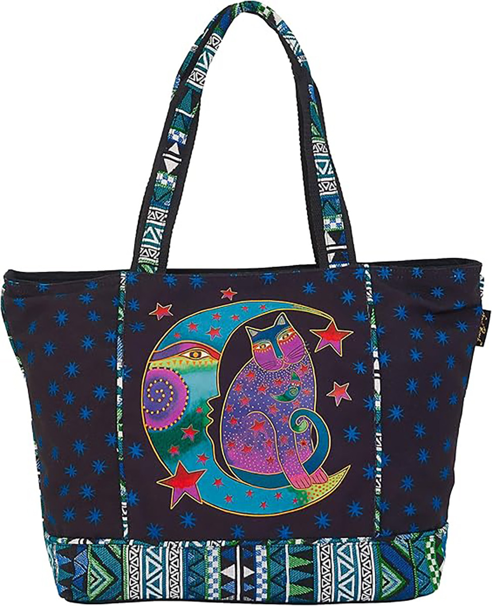 Большая сумка-тоут для кошек Laurel Burch Moonside Cat 20 x 6 x 13 9490₽