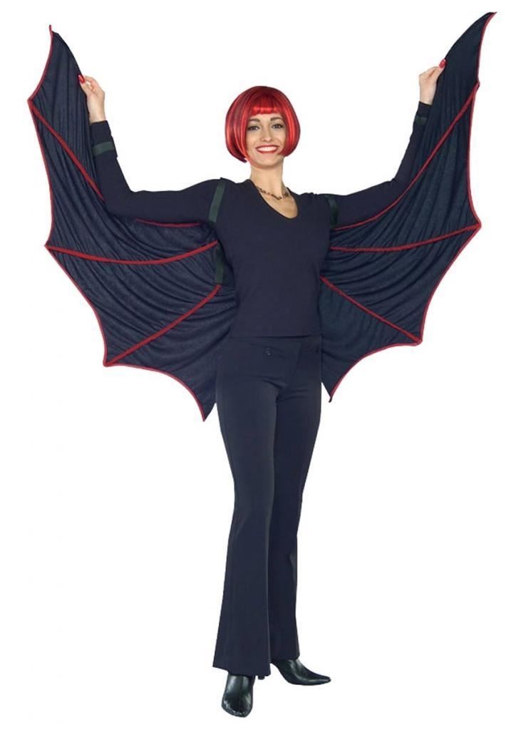 Giant Black Velvet Bat Wings