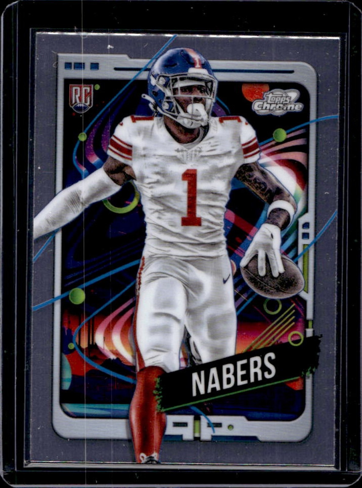 2024 Topps Cosmic Chrome Malik Nabers RC Rookie #167 Giants