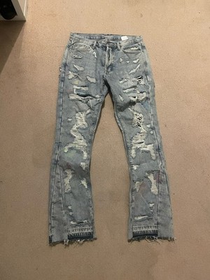 MNML Flared Jeans Herren Gr M Blau