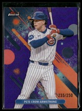 Pete Crow-Armstrong 2025 Finest #47 Purple Refractors Chicago Cubs