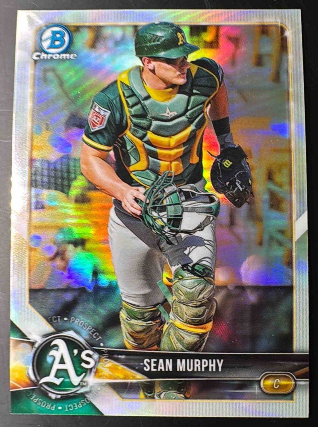 2018 Bowman Draft Sean Murphy #BDC-91 Chrome Refractor Athletics
